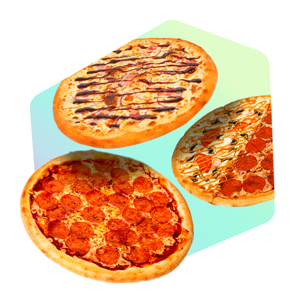 3 пиццы 3 пиццы